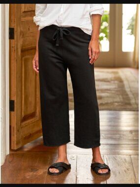 Frank & Eileen Catherine Cropped Wide Leg Favorite Sweatpant Drawstring $198.00